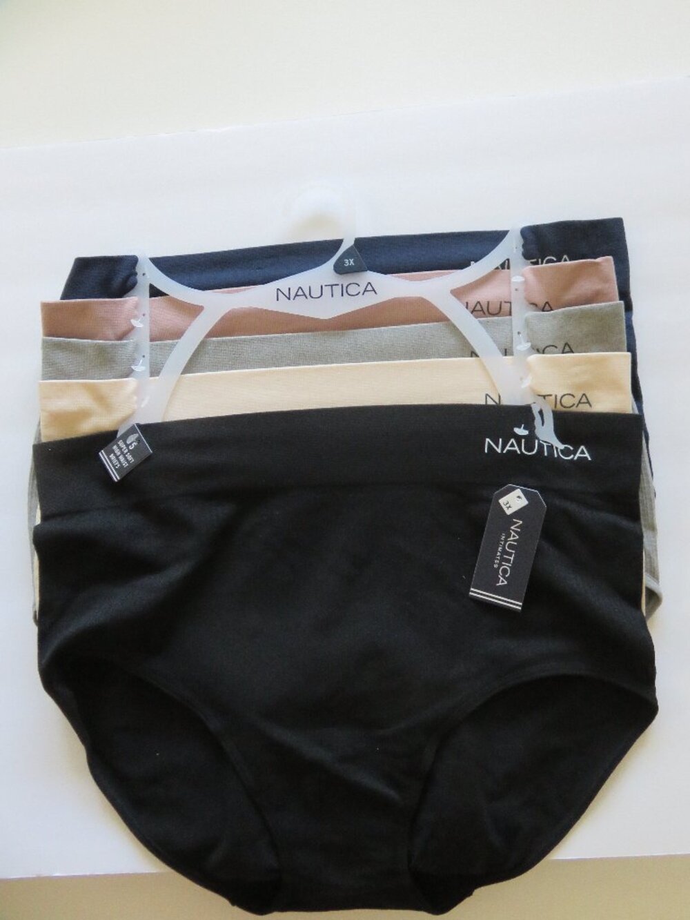 (#138) 5 pack Nautica Super Soft High Waist Briefs Underwear panties size 3X